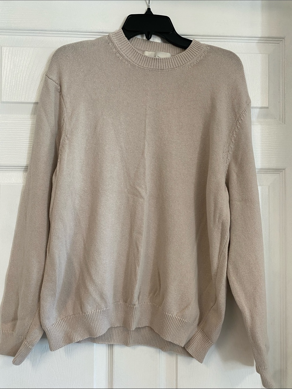 Zara Men's Crewneck Sweater in Beige